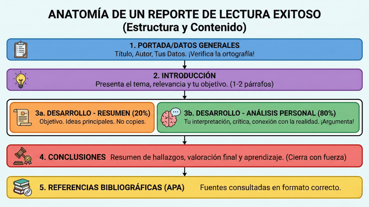 como hacer un reporte de lectura