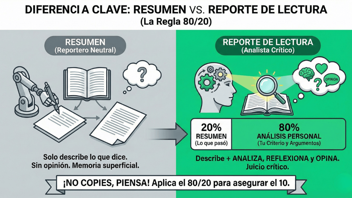 que es un reporte de lectura
